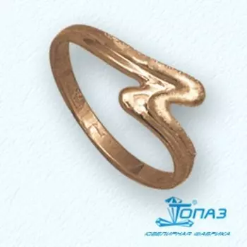 Кольцо из красного золота Линии Любви