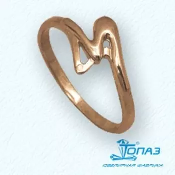 Кольцо из красного золота Линии Любви
