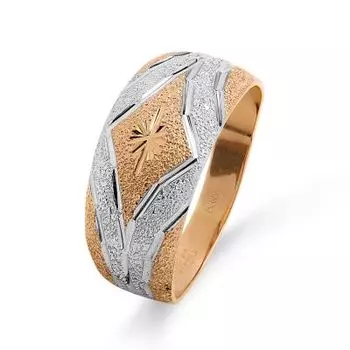 Кольцо из красного золота Линии Любви