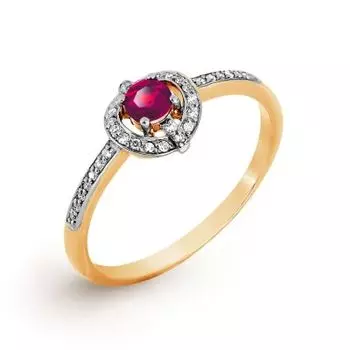 Кольцо из красного золота Линии Любви