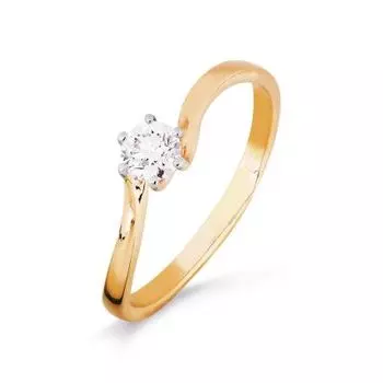 Кольцо из красного золота Линии Любви