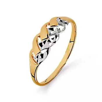 Кольцо из красного золота Линии Любви