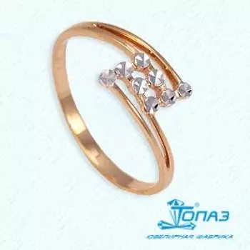 Кольцо из красного золота Линии Любви