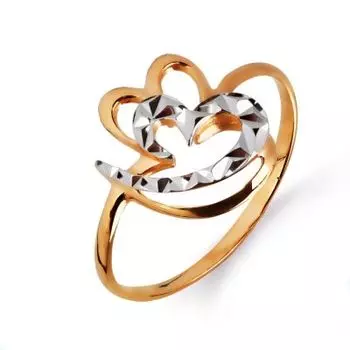 Кольцо из красного золота Линии Любви