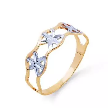 Кольцо из красного золота Линии Любви