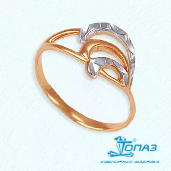 Кольцо из красного золота Линии Любви