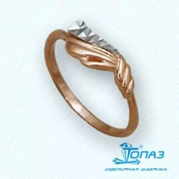 Кольцо из красного золота Линии Любви