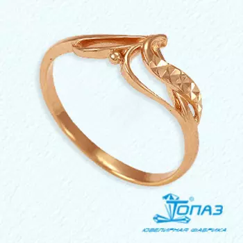 Кольцо из красного золота Линии Любви
