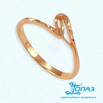 Кольцо из красного золота Линии Любви