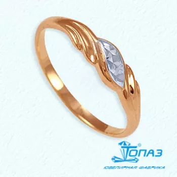 Кольцо из красного золота Линии Любви