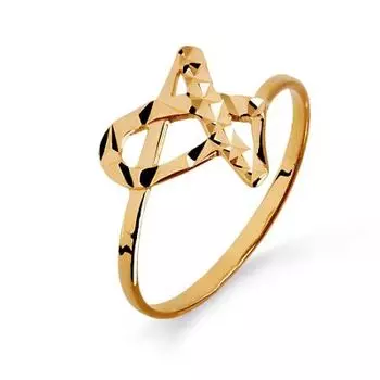 Кольцо из красного золота Линии Любви