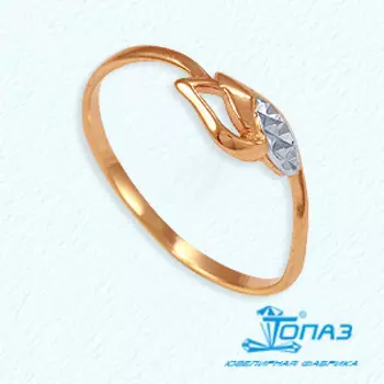 Кольцо из красного золота Линии Любви