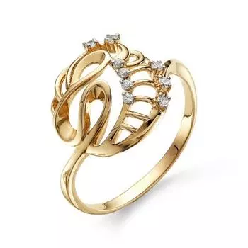 Кольцо из красного золота Линии Любви