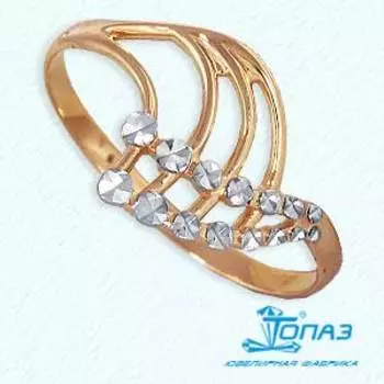 Кольцо из красного золота Линии Любви