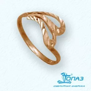 Кольцо из красного золота Линии Любви