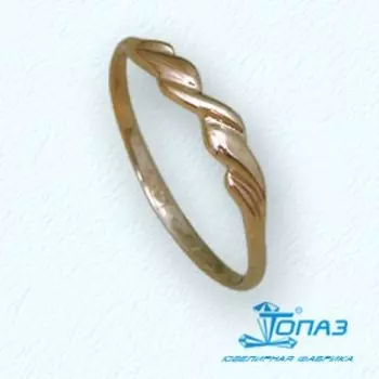 Кольцо из красного золота Линии Любви