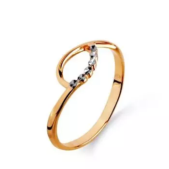 Кольцо из красного золота Линии Любви