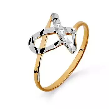 Кольцо из красного золота Линии Любви