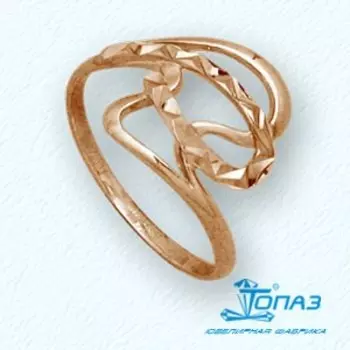Кольцо из красного золота Линии Любви
