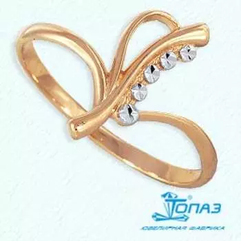 Кольцо из красного золота Линии Любви