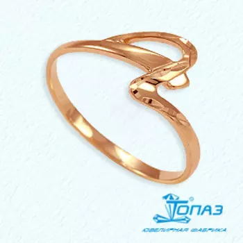Кольцо из красного золота Линии Любви