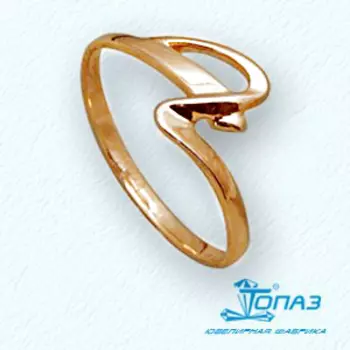 Кольцо из красного золота Линии Любви