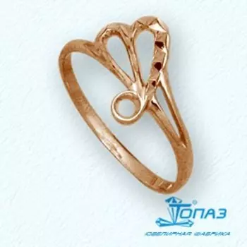 Кольцо из красного золота Линии Любви