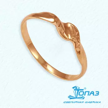 Кольцо из красного золота Линии Любви