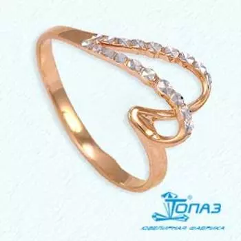 Кольцо из красного золота Линии Любви
