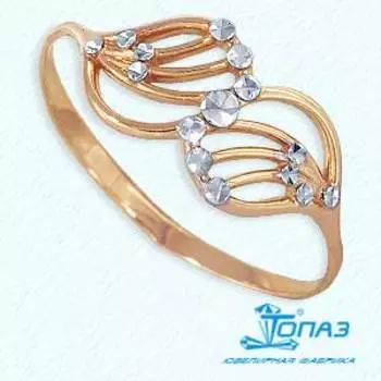 Кольцо из красного золота Линии Любви