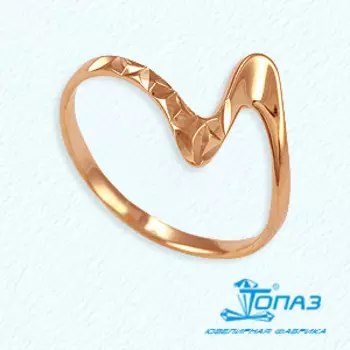 Кольцо из красного золота Линии Любви