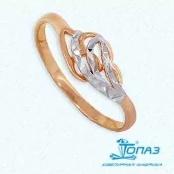Кольцо из красного золота Линии Любви