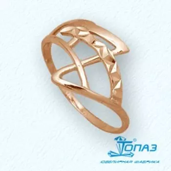 Кольцо из красного золота Линии Любви
