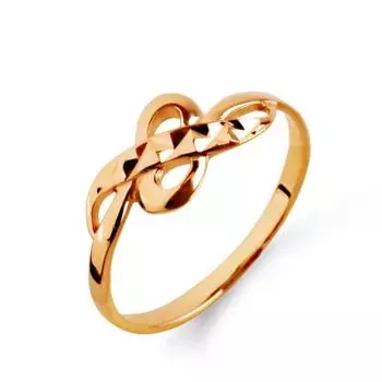 Кольцо из красного золота Линии Любви