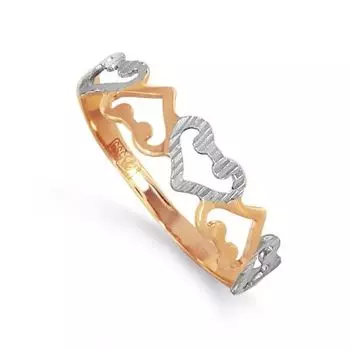 Кольцо из красного золота Линии Любви