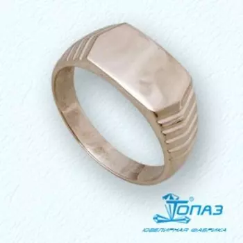 Кольцо из красного золота Линии Любви