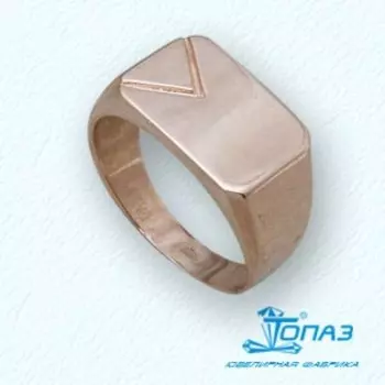Кольцо из красного золота Линии Любви