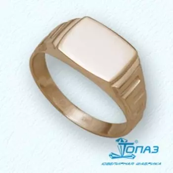 Кольцо из красного золота Линии Любви