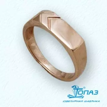 Кольцо из красного золота Линии Любви