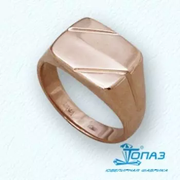 Кольцо из красного золота Линии Любви
