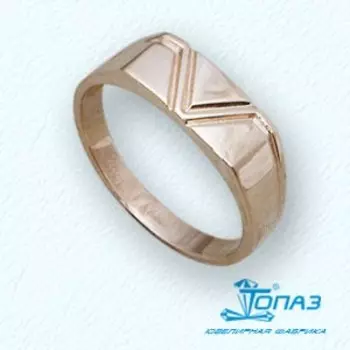 Кольцо из красного золота Линии Любви