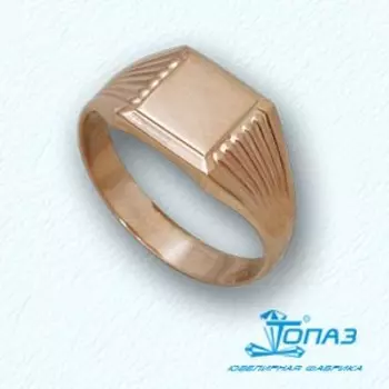 Кольцо из красного золота Линии Любви