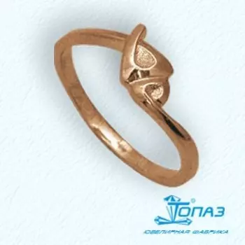 Кольцо из красного золота Линии Любви