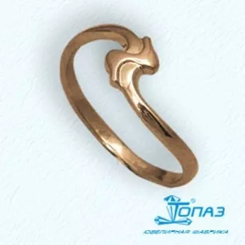 Кольцо из красного золота Линии Любви