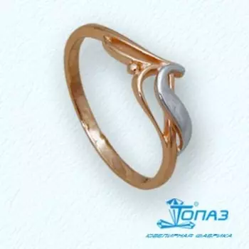 Кольцо из красного золота Линии Любви