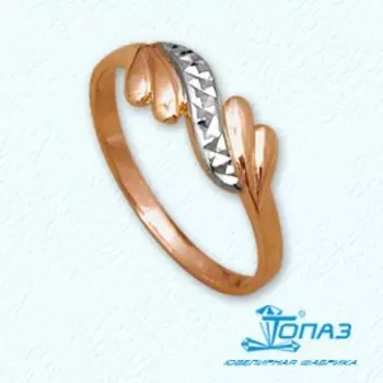 Кольцо из красного золота Линии Любви