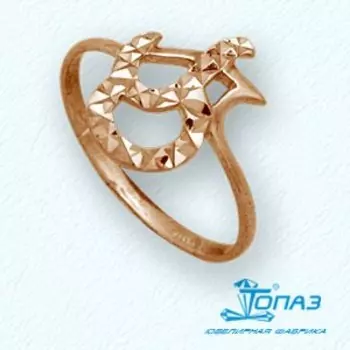 Кольцо из красного золота Линии Любви