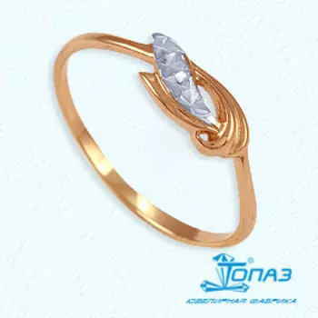 Кольцо из красного золота Линии Любви