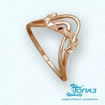 Кольцо из красного золота Линии Любви