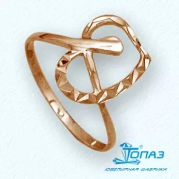 Кольцо из красного золота Линии Любви